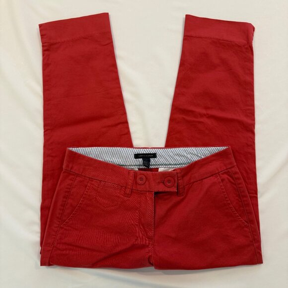 Tommy Hilfiger Nantucket Red Chino‎ Cropped Pants Size 2 - Picture 2 of 8